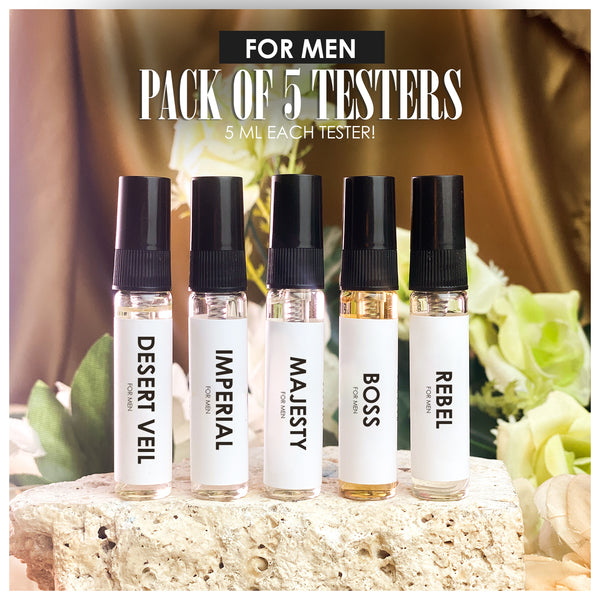 Sample Pack - For Men Tester Box Of 5 | 5 ml