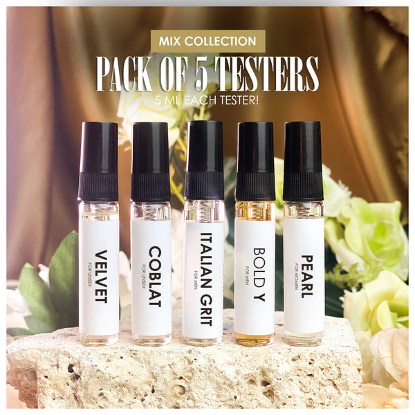 Sample Pack - Mix Collection Tester Box Of 5 | 5 ml